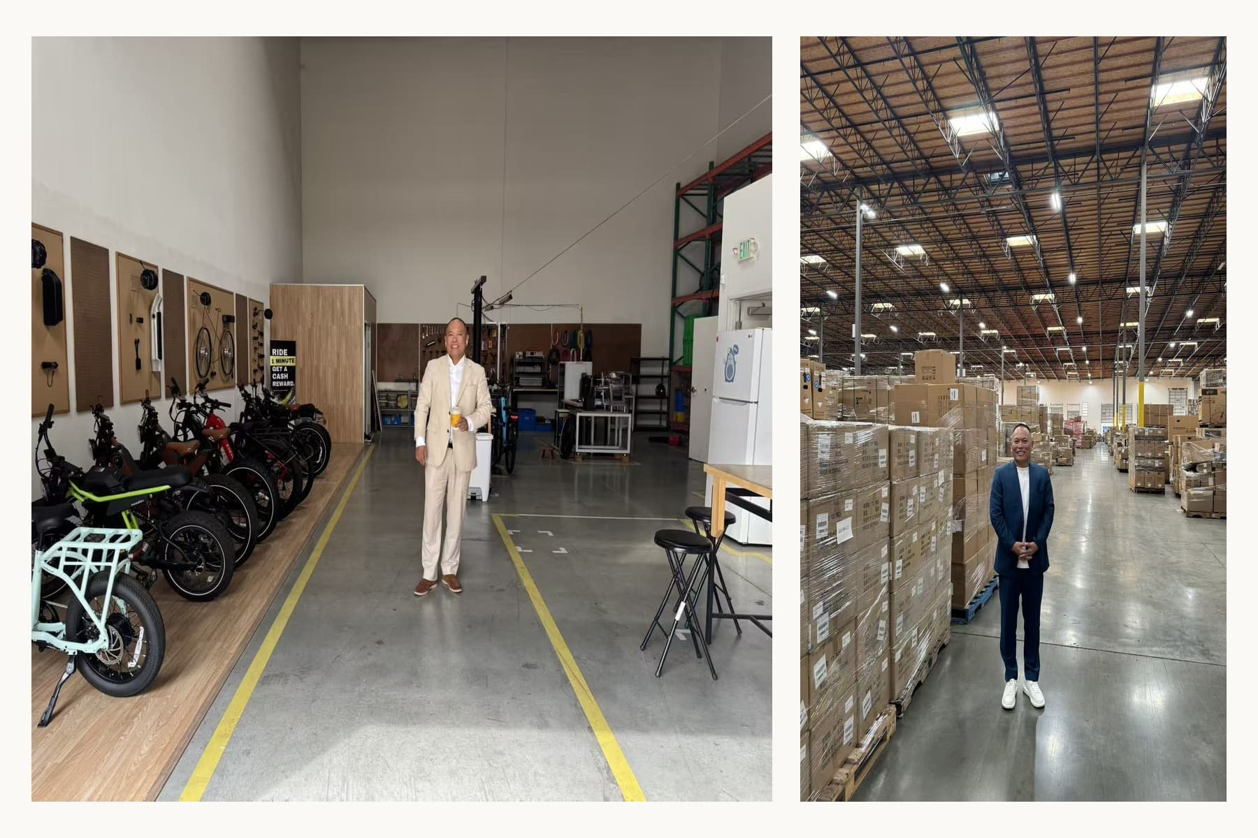 Product sample showroom used for distributor meetings and pre-shipment inspection